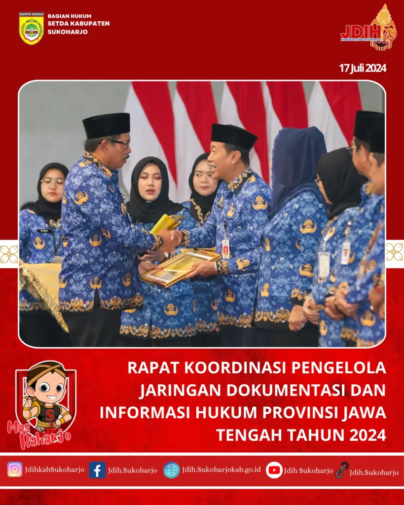 Sinergi Hukum: Rapat Koordinasi Pengelolaan Jaringan Dokumentasi dan Informasi Hukum Provinsi Jawa Tengah 2024